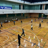 ミズノバドミントン団体交流戦 3/9＠高槻市立総合スポーツセンターロゴ